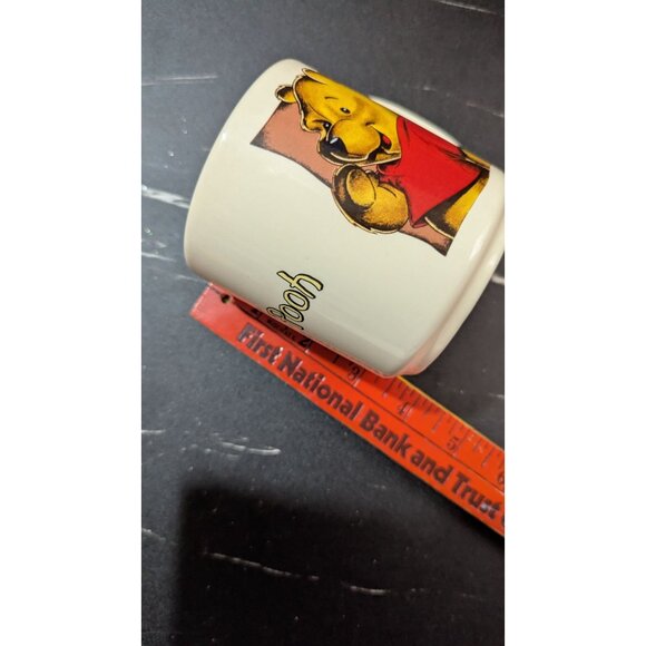Disney Winnie The Pooh Ceramic Mug Pink Interior 3.5" Adorable Character Design - Picture 5 of 7